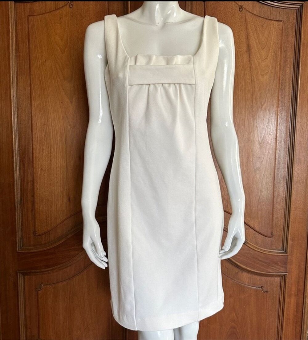 REVOLVE Dress BB Dakota Ruffle Front White Dress Size Medium